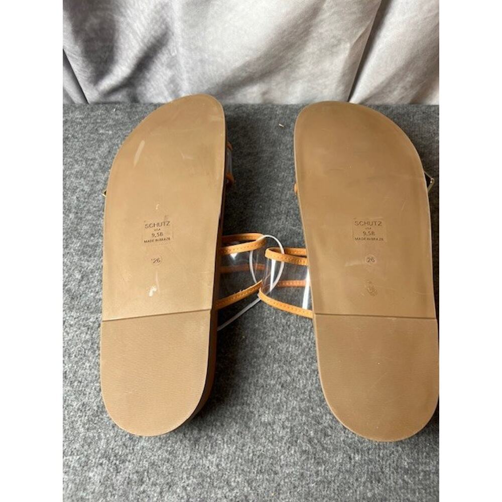 Schutz Naomi Slide Sandal Women's Adjustable Straps Brown Size US 9.5 - Picture 4 of 5